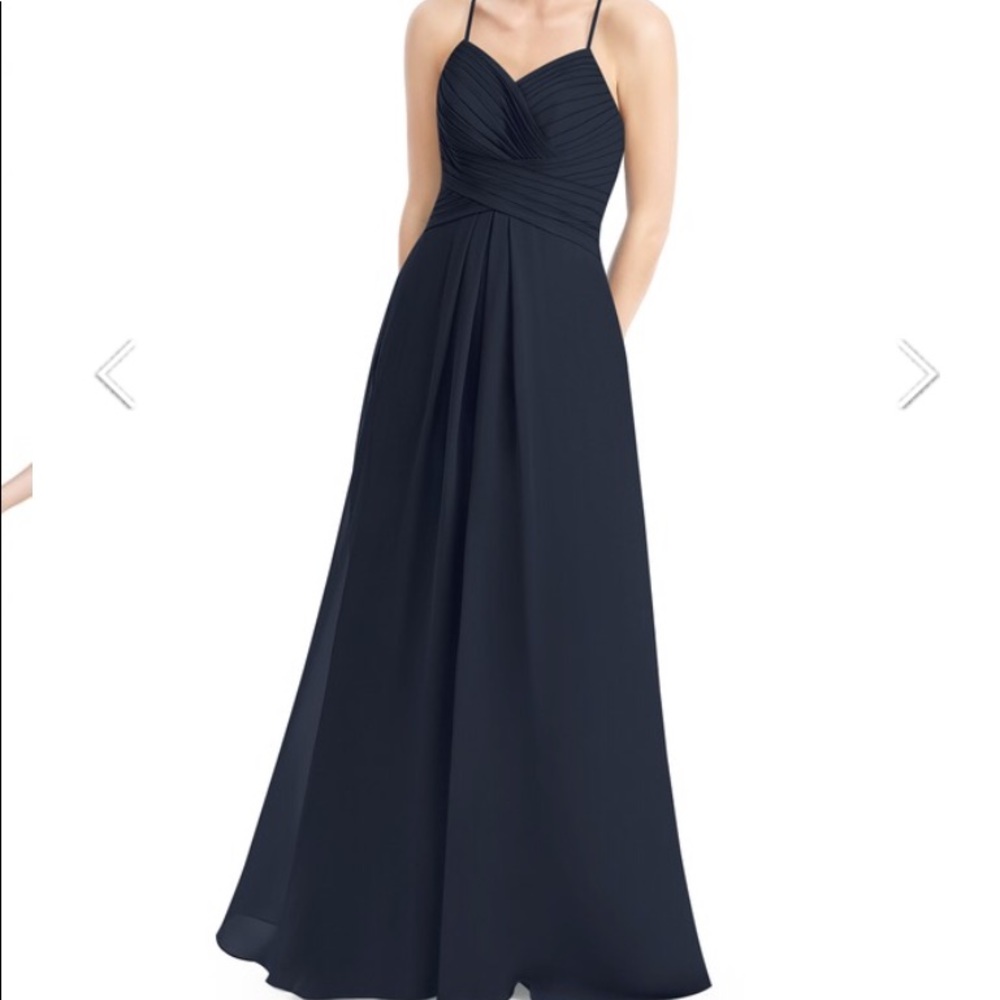 Azazie Cecilia Navy Bridesmaids Dress